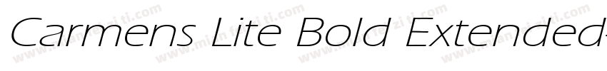 Carmens Lite Bold Extended字体转换